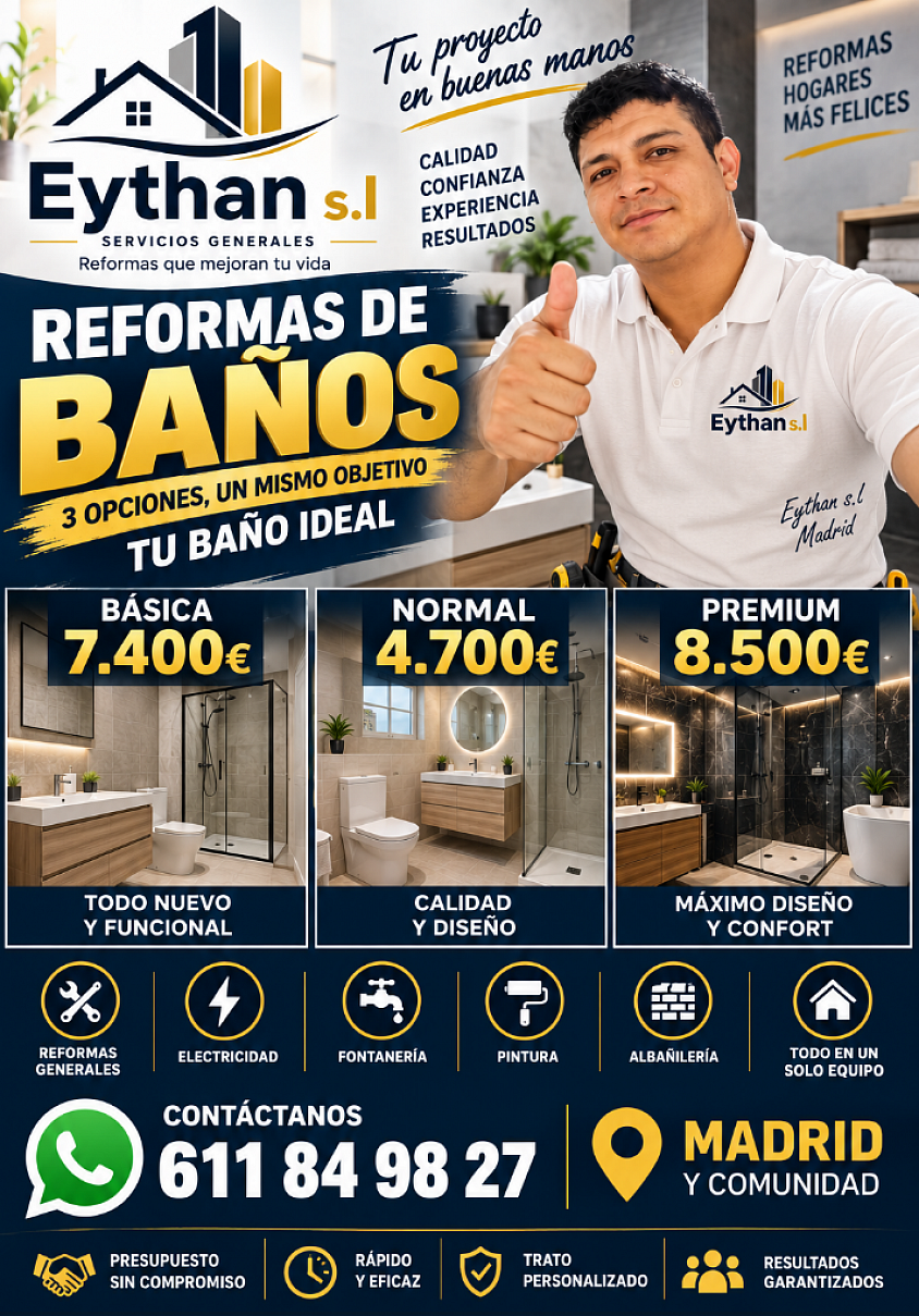 Pida su Presupuesto Trabajamos en Madrid